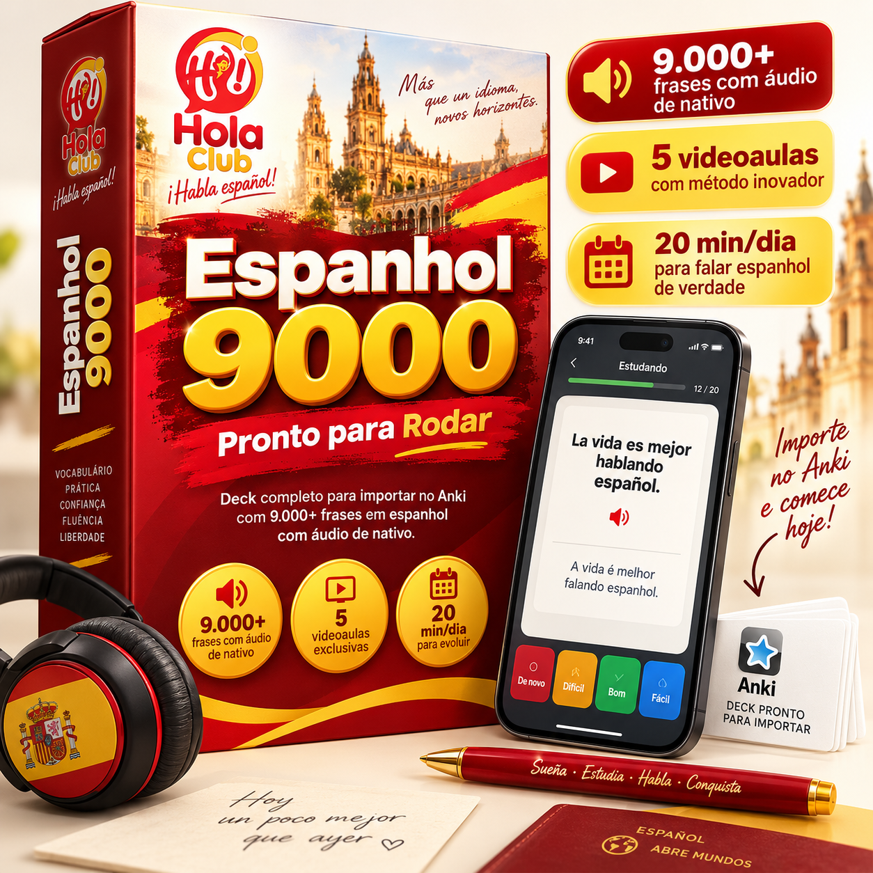 Caixa Espanhol 9000 Pronto para Rodar