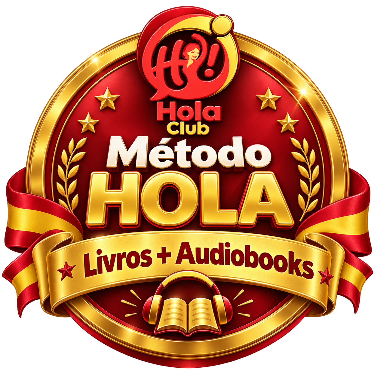 Selo Método HOLA: Livros + Audiobooks