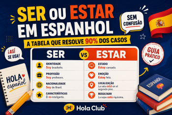 Ser ou estar em espanhol: a tabela que resolve 90% dos casos
